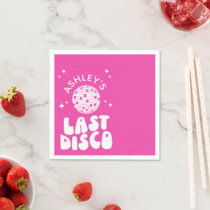 Aangepaste Laatste Disco Bachelorette Disco Bal Servet