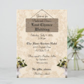 Aangepaste laatste kans huwelijksuitnodigingen kaart (Staand voorkant)