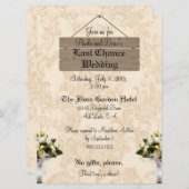 Aangepaste laatste kans huwelijksuitnodigingen kaart (Voorkant / Achterkant)