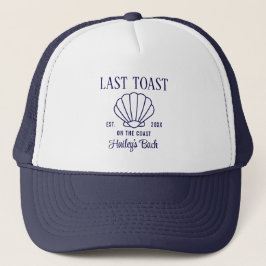 Aangepaste Laatste Toast Beach Bachelorette Party  Trucker Pet