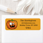 Aangepaste labels voor Funny Halloween Pumpkin (Insitu)