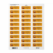 Aangepaste labels voor Funny Halloween Pumpkin (Full Sheet)