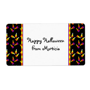 Aangepaste labels voor Halloween Candy Corn