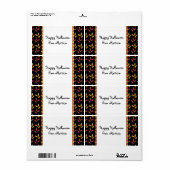 Aangepaste labels voor Halloween Candy Corn (Full Sheet)