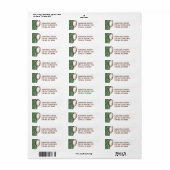 Aangepaste labels voor het retouradres van Footbal (Full Sheet)