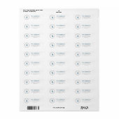 Aangepaste labels voor het retouradres van Initial (Full Sheet)