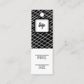 Aangepaste Labels voor logo gelijnd patroon (Voorkant)