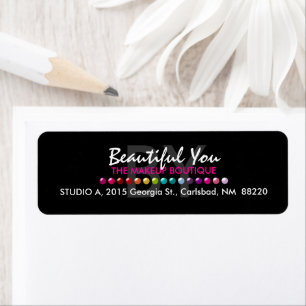 Aangepaste labels voor Makeup Boutique