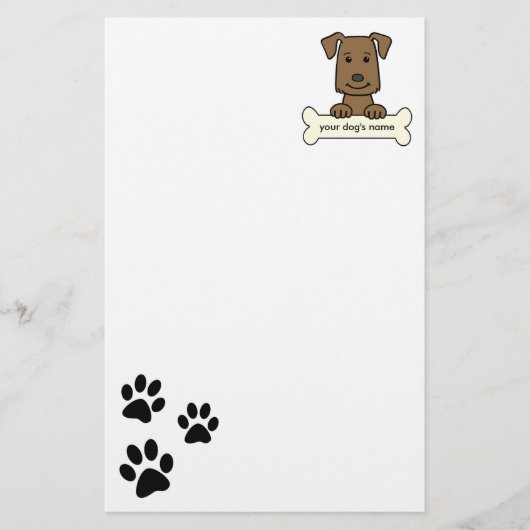 Aangepaste labrador reever briefpapier (Voorkant)