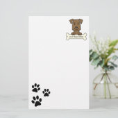 Aangepaste labrador reever briefpapier (Staand voorkant)
