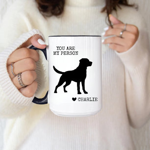 Aangepaste Labrador Retriever Black Lab Mom Honden Mok