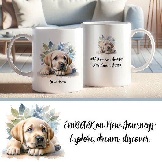 Aangepaste Labrador Retriever Mok met Quote