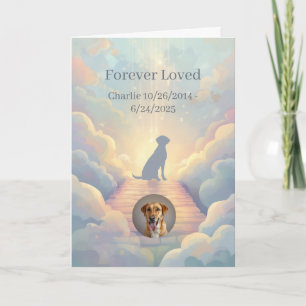 Aangepaste Labrador Retriever Rainbow Bridge Condo Kaart