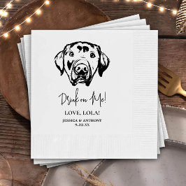 Aangepaste Labradors hond gepersonaliseerde Drink  Servet