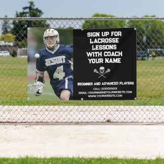 Aangepaste Lacrosse Coach Coaching Klasse Lessen Z Spandoek