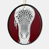 Aangepaste lacrosse Keepomwille Keramisch Ornament (Links)