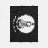 Aangepaste Lacrosse Player Fleece Deken (Voorkant)