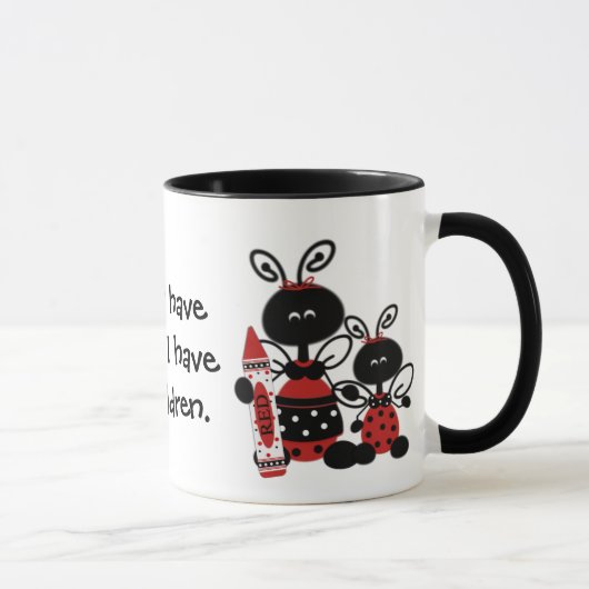 Aangepaste Ladybug-leraar Mok (Rechts)