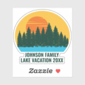 Aangepaste Lake House Familie Vakantie Keepsake Sticker (Vel)
