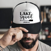 Aangepaste Lake Squad Vibes Vakantie Camping Campe Trucker Pet