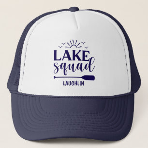 Aangepaste Lake Squad Vibes Vakantie Camping Campe Trucker Pet
