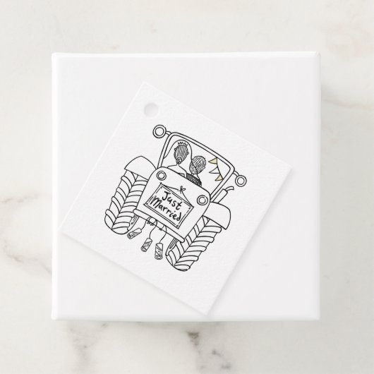 Aangepaste landcode voor trekkers bedankjes labels (In situ)