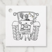 Aangepaste landcode voor trekkers bedankjes labels (Voorkant)