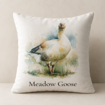 Aangepaste landelijke weide gans watercolor schild