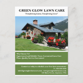 Aangepaste Landscaping Lawn Care Business Marketin Briefkaart