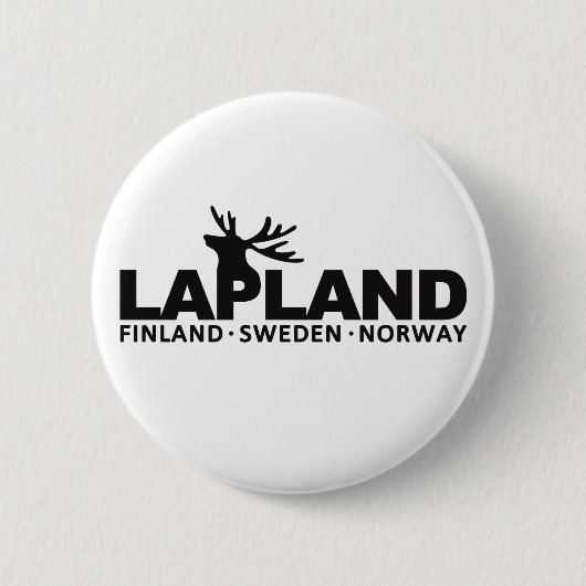 aangepaste LAPLAND-knop Ronde Button 5,7 Cm (Voorkant)