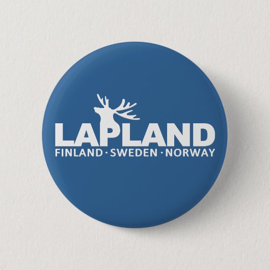 aangepaste LAPLAND-knop Ronde Button 5,7 Cm (Voorkant)
