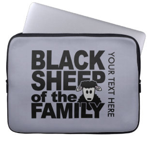 Aangepaste laptophoezen met zwarte vellen laptop sleeve
