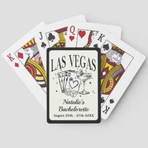Aangepaste Las Vegas Bachelorette Party gepersonal Pokerkaarten