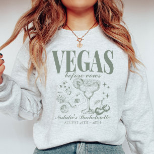 Aangepaste Las Vegas Bachelorette Party gepersonal Trui