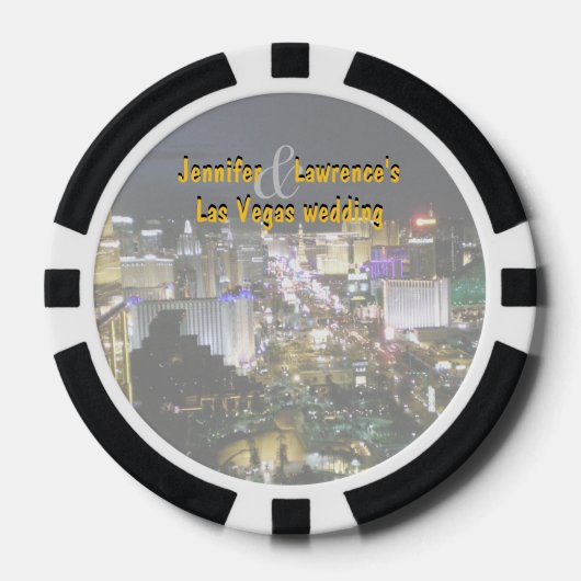 Aangepaste Las Vegas Pokerchips (Voorkant)