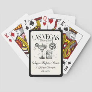 Aangepaste Las Vegas vrijgezellenfeest Persoonlijk Pokerkaarten