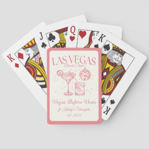 Aangepaste Las Vegas vrijgezellenfeest Persoonlijk Pokerkaarten