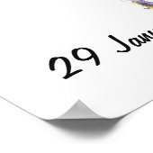 Aangepaste Las Vegas Wedding Reception Banner Poster (Hoek)