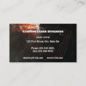 Aangepaste lasersnijgravure visitekaartje (Voorkant)