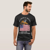 Aangepaste lasser aangepaste naam cadeau US vlag r T-shirt (Voorkant volledig)