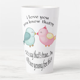 Aangepaste latente beweging latte mok