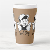 Aangepaste latte Mok Design | Gepersonaliseerde ko (Voorkant)