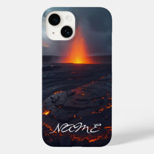 Aangepaste Lava Flow Telefoon Hoesje – Vet Natuur 