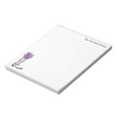 Aangepaste Lavender Cowboy Boot Notitieblok (Gedraaid)