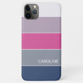 Aangepaste lavender Violet Dark Blue Roze grijze s Case-Mate iPhone Case (Achterkant)