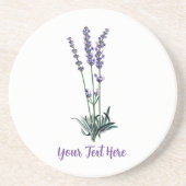 Aangepaste lavenderbloem Onderzetter (Voorkant)