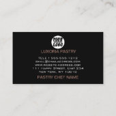 Aangepaste leaf van gebak van het gebak van eucaly visitekaartje (Achterkant)