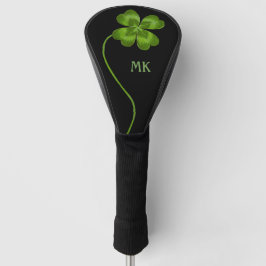 Aangepaste  lebben Shamrock Luck Monogrammed Golfheadcover