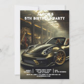 Aangepaste Leeftijd Auto's Jongens Verjaardagsfees Kaart (Voorkant)