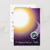 Aangepaste leeftijd beweegt rond de zon kaart (Voorkant / Achterkant)